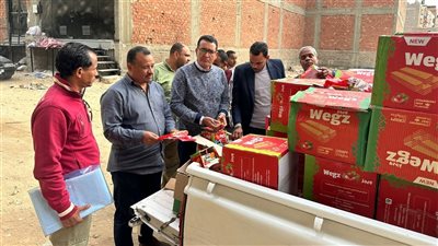 ضبط 14 ألف قطعة حلوى مشبوهة ونصف طن لحوم ودواجن فاسدة قبل تداولها بالأسواق
