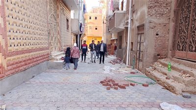 بتكلفة تخطت 10 ملايين جنيه.. تركيب بلاط الإنترلوك بالحسينية ومشتول السوق