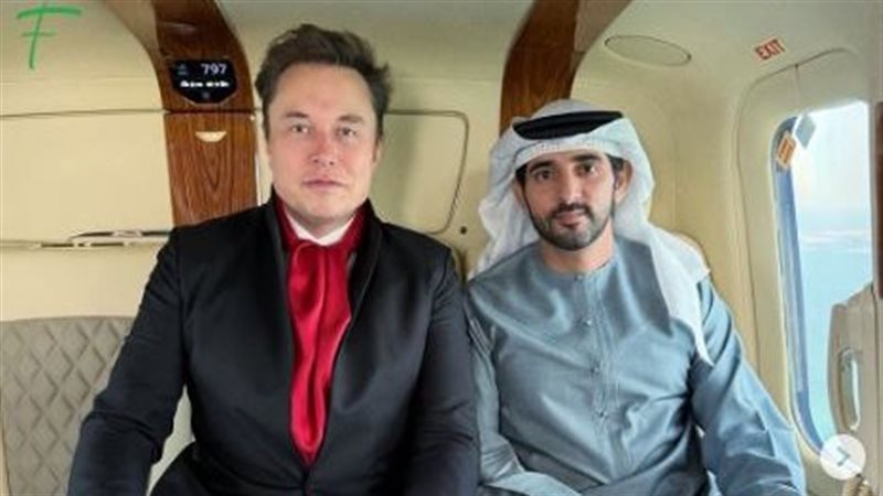 ولي عهد دبي وإيلون