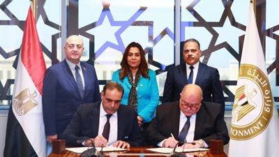 وزيرة التنمية ومحافظ الشرقية يشهدان مراسم توقيع إنشاء ٣منشآت لمعالجة المٌخلفات