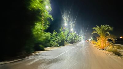 استجابة سريعة من محافظ قنا لإضاءة الطريق الزراعي قنا – الأقصر