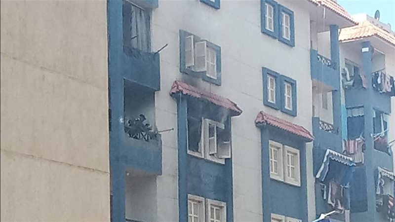 حريق شقة سكنية بمنطقة