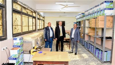وكيل التعليم ببورسعيد يتابع استعدادات المطبعة السرية لامتحانات نصف العام