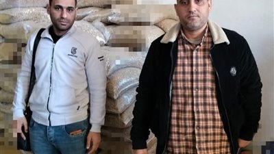 ضبط 2.5 طن فول مجهول المصدر داخل مركز تعبئة غير مرخص في البحيرة