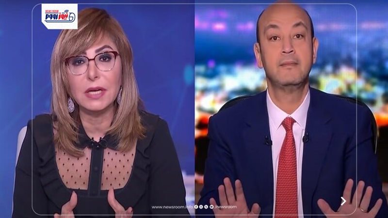 عمرو أديب ولميس الحديدي