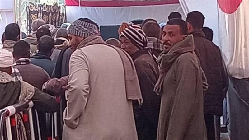 توافد الناخبون بنجع