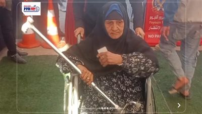 لفتة إنسانية.. أمن الفيوم يساعد مسنة للإدلاء بصوتها في الانتخابات
