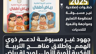 حصاد التعليم.. جهود غير مسبوقة لدعم ذوي الهمم وإطلاق مناهج التربية الفكرية 
