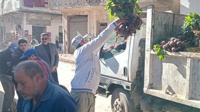 حملة مكبرة لإزالة الإشغالات والتعديات بالشارع البحراوي بمدينة إدكو