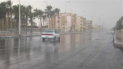 شمال سيناء تتعرض لأمطار غزيرة على عدة مدن ودرجات حرارة منخفضة