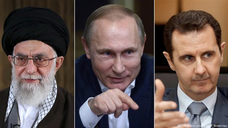 بشار وبوتين وخامنئي
