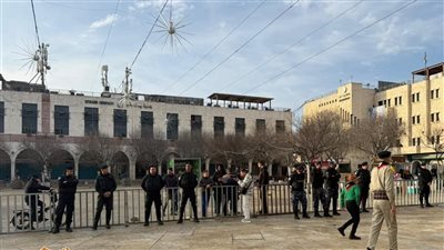 مراسم كنسية رسمية لاستقبال  البطاركة والمطارنة احتفالًا بعيد الميلاد 