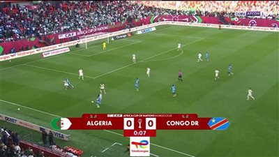 ملخص ونتيجة مباراة الجزائر والكونغو الديمقراطية (0-0) الشوط الأول بأمم أفريقيا