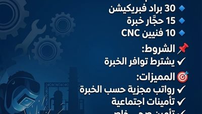 وزارة العمل تعلن عن 85 فرصة عمل جديدة لأبناء السويس بالعين السخنة