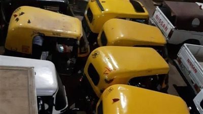 15 توك توك مخالف في قبضة حملة ليلية بكوم حمادة بالبحيرة