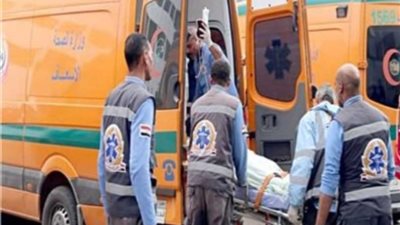 مصرع شخص وإصابة 8 آخرين  فى حادث إصطدام ميكروباص وملاكى بصحراوي البحيرة