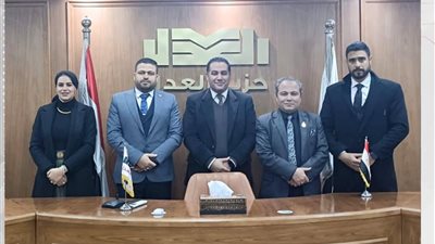 اجتماع تنظيمي لأمانة المحامين بحزب العدل لوضع خطة عمل ربع سنوية