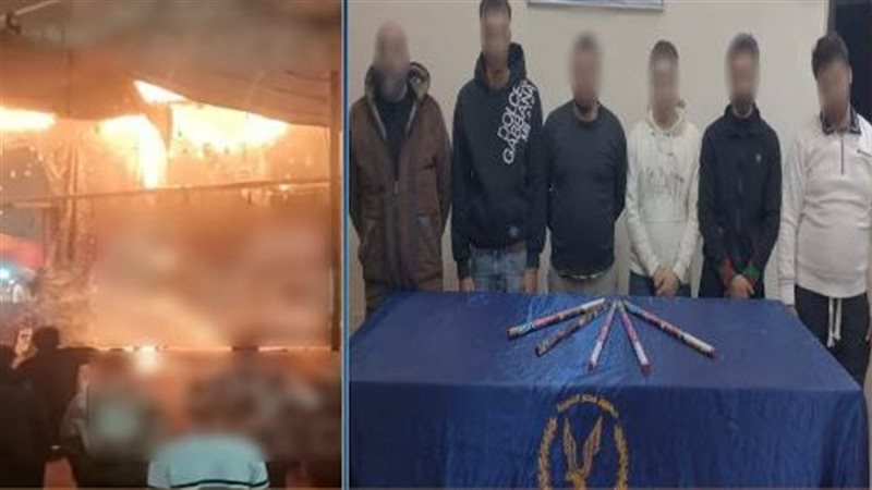 مشاجرة بالألعاب النارية