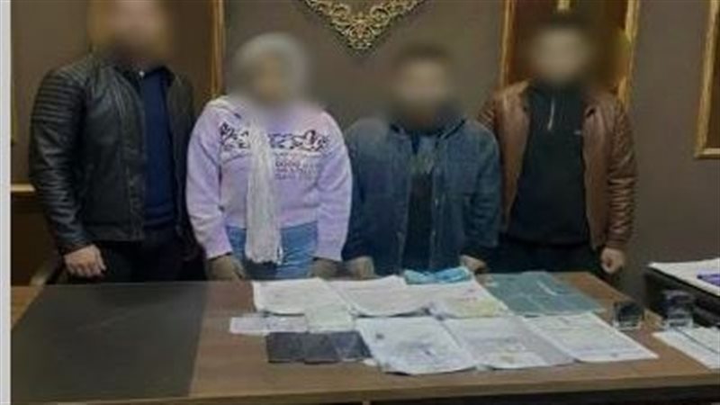   ضبط 4 أشخاص لادارتهم