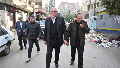 محافظ الغربية في جولة مسائية مفاجئة بطنطا لمتابعة أعمال النظافة والتجميل