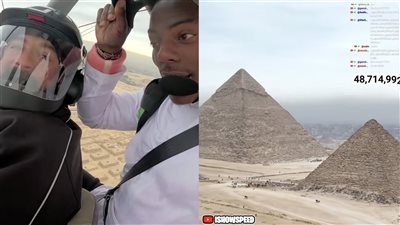 طار فوق الأهرامات.. لؤي الخطيب يشيد باستقبال اليوتيوبر العالمي 
