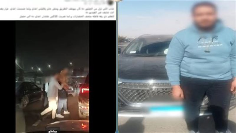 ضبط قائد سيارة لسيره