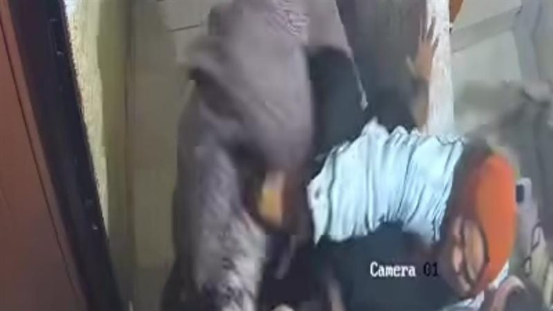 لحظة الإعتداء 