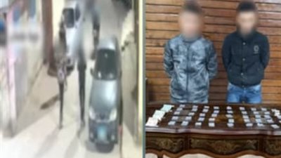 سقوط عاطلين بعد تداول فيديو لترويجهما المخدرات على الشباب بشبرا الخيمة 