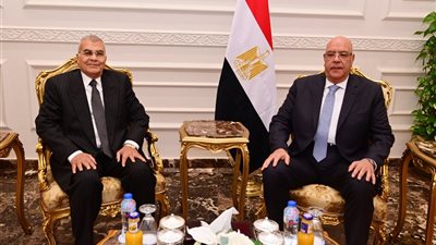 المستشار هشام بدوي رئيس مجلس النواب يستقبل رئيس ووكيلي مجلس الشيوخ 