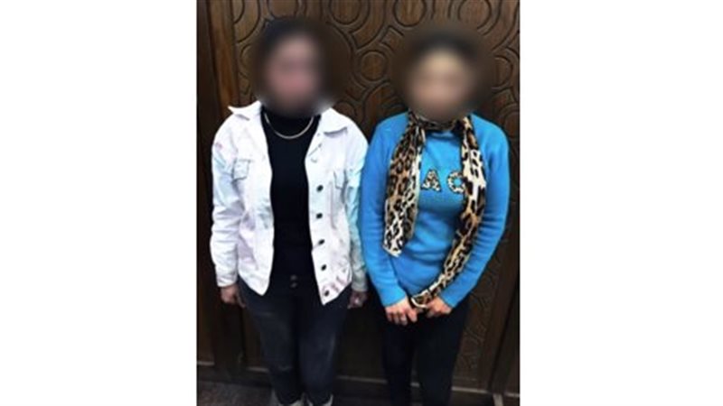 المتهمتان عقب القبض