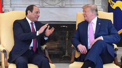 ترامب: سأحاول جمع الرئيس السيسي ورئيس وزراء إثيوبيا بشأن أزمة سد النهضة