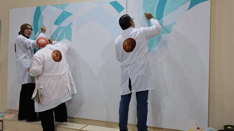 جدارية إسلامية حيّة