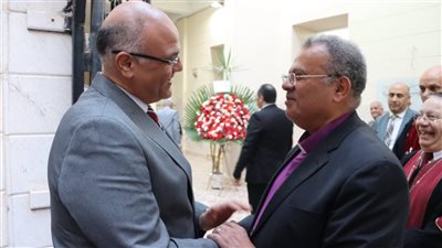 محافظ القليوبية يشارك في مراسم تنصيب القس رفيق دويب راعياً للكنيسة الإنجيلية