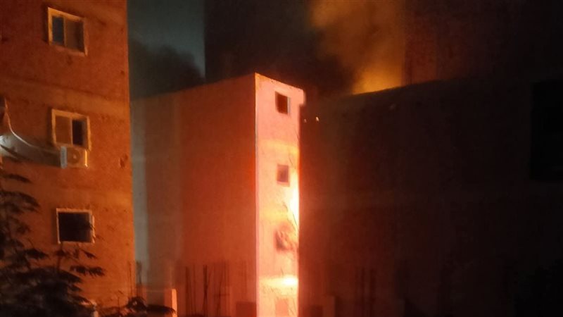 حريق بشقة سكنية 