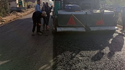 بـ 23.5 مليون جنيه..  استكمال رصف طريق 