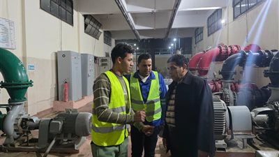 رئيس مياه المنوفية يتفقد محطتى مياه كفر الخضرة والغنامية بالباجور