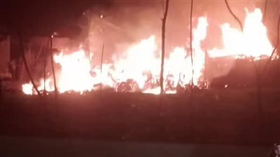 السيطرة على حريق فى قرية بشير بمركز منوف بالمنوفية