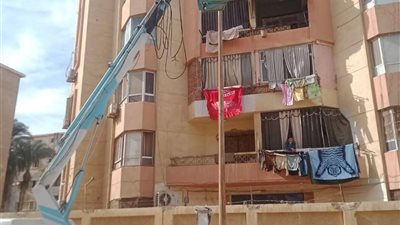 رفع كفاءة الإنارة وتكثيف جهود تحسين الخدمات بنطاق حي الأربعين بالسويس