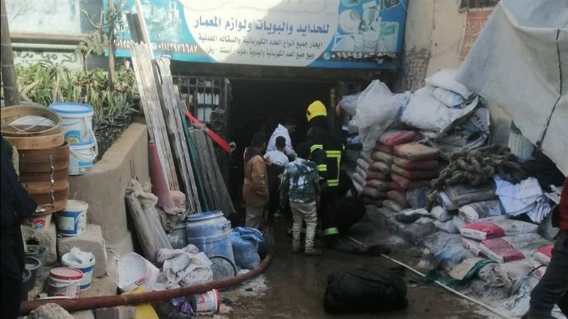 حريق محل بالقاهرة