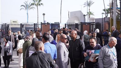 توافد محامين الإسكندرية علي لجان محكمة المنشية للإدلاء بأصواتهم 