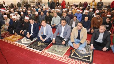 محافظ المنوفية يشهد الإحتفال السنوي بليلة النصف من شعبان بمسجد الرؤوف