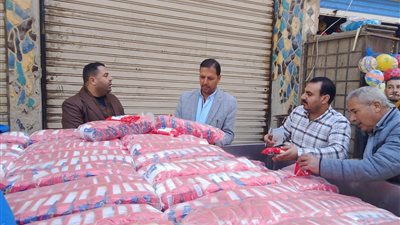 ضبط 2880 كيس ملح و طن نخالة مجهولي المصدر خلال حملات تموينية مكثفة بشبراخيت