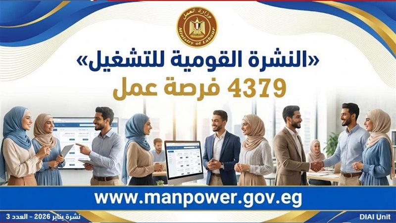 نشرة التوظيف نصف
