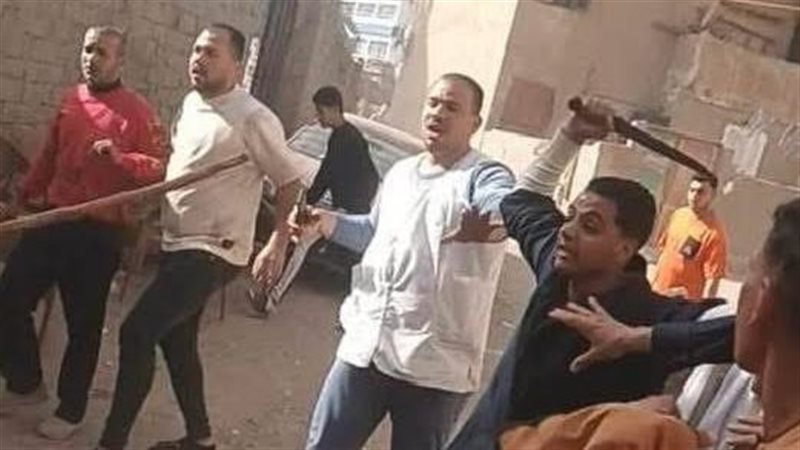 جانب من المشاجرة