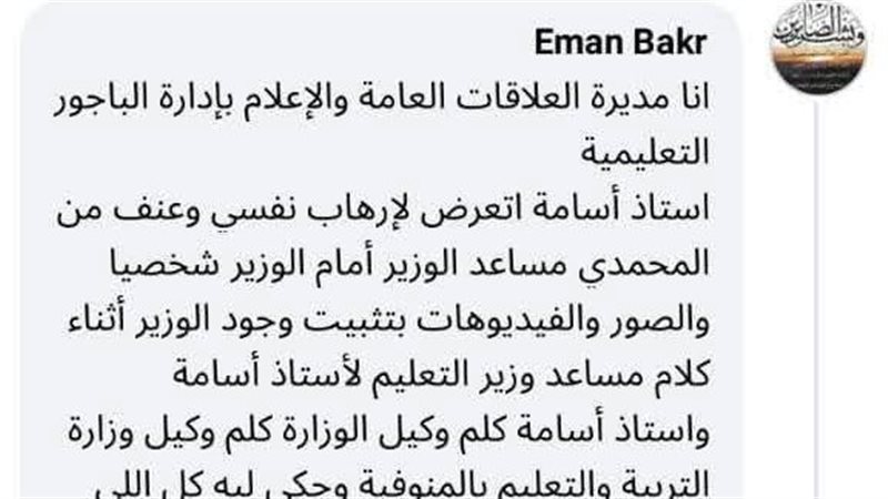 جانب من المنشور