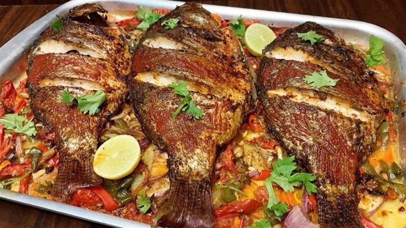 طريقة عمل صينية السمك