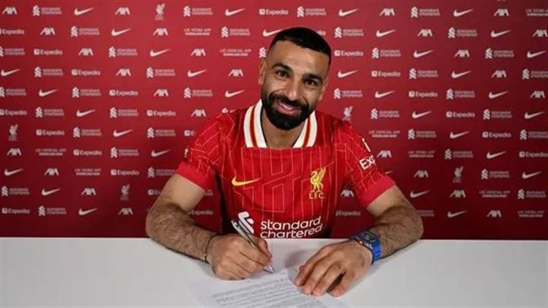 محمد صلاح خلال لحظة