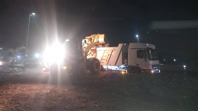 محافظ الدقهلية يقود حملة ضخمة لإزالة 240 طن مخلفات هدم وبناء بالمنصورة 