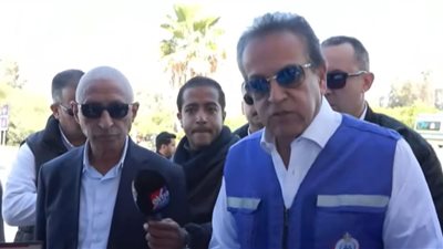 وزير الصحة يتفقد الاستعدادات الطبية لاستقبال المصابين الفلسطينيين بمعبر رفح
