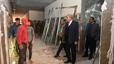 محافظ الغربية يتفقد الأعمال الجارية بمشروع إنشاء المبنى الإداري الجديد